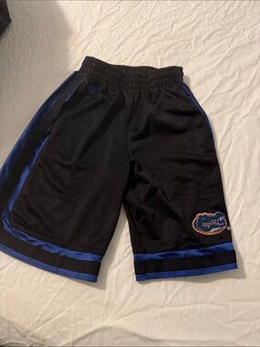 Colosseum Black and Royal Blue Mesh Athletic Shorts with Gator Patch